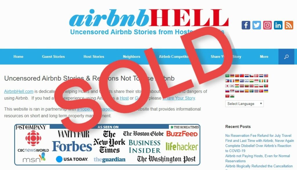 Sold AirbnbHell.com