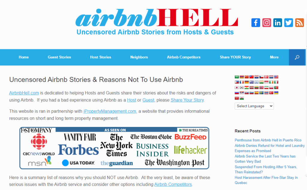 Founded AirbnbHell.com